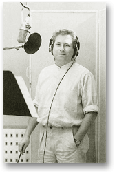 Alan recording in the studio