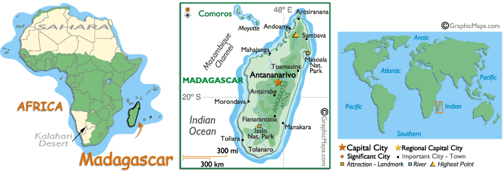 Where in the world is Madagascar?
