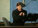 Mike Myers recording the lines of Shrek