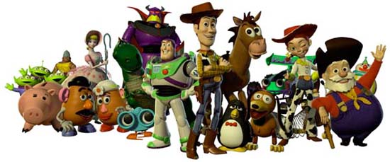 The entire Toy Story 2 cast!