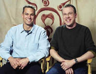 SINBAD directors Patrick Gilmore (left) and Tim Johnson (right)